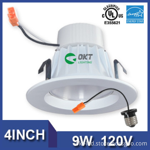 E26 or GU24 Socket UL CUL Energy Star 4inch LED Downlight Lighting